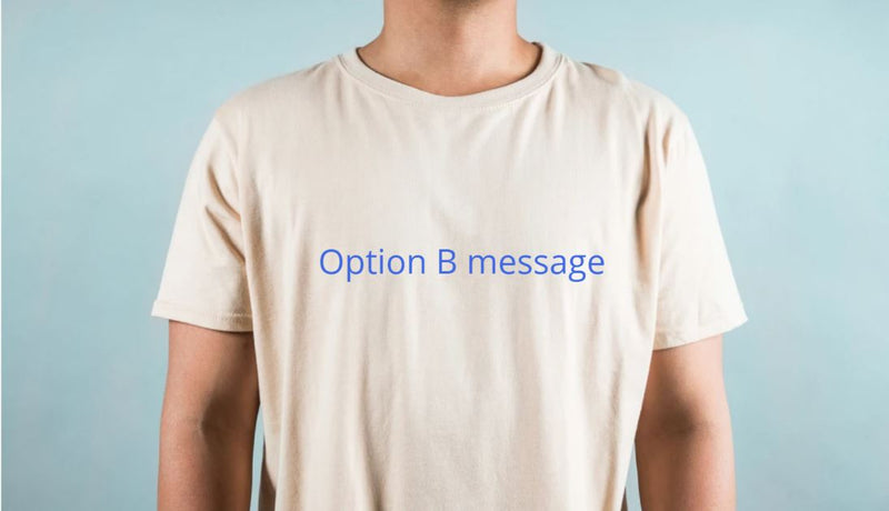 Personalized t-shirt Option B