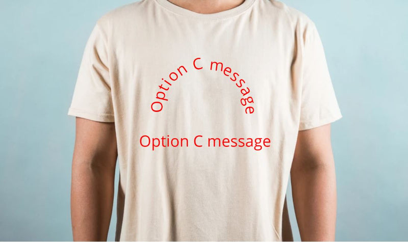Personalized t-shirt Option C